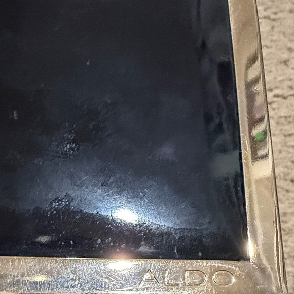 Aldo Black Clutch with Gold Trim - Picture 4 of 6